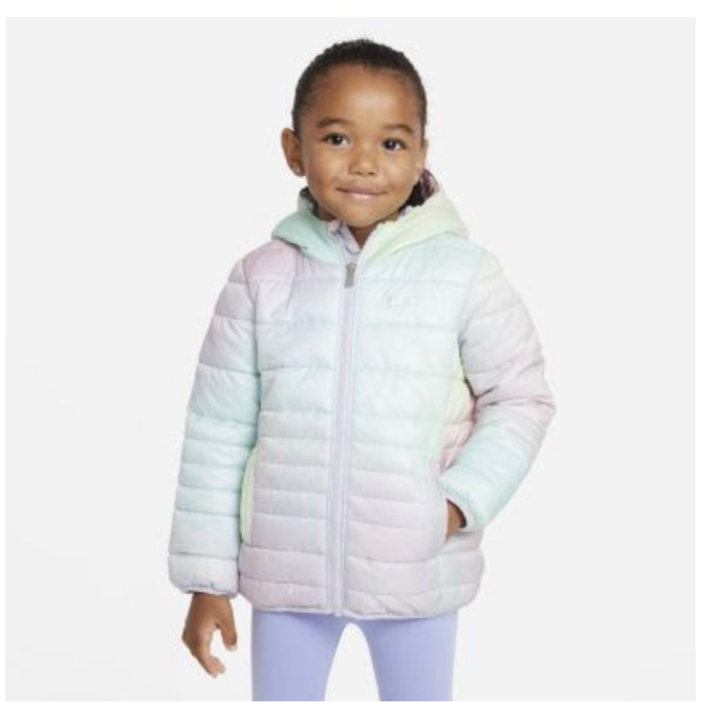 NWT Nike toddler full zip puffer jacket in ombre